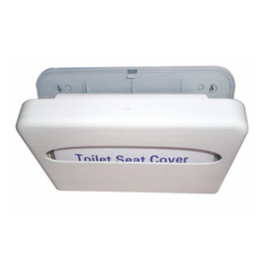 White Plastic Disposable Toilet Seat Cover Dispenser With Lock