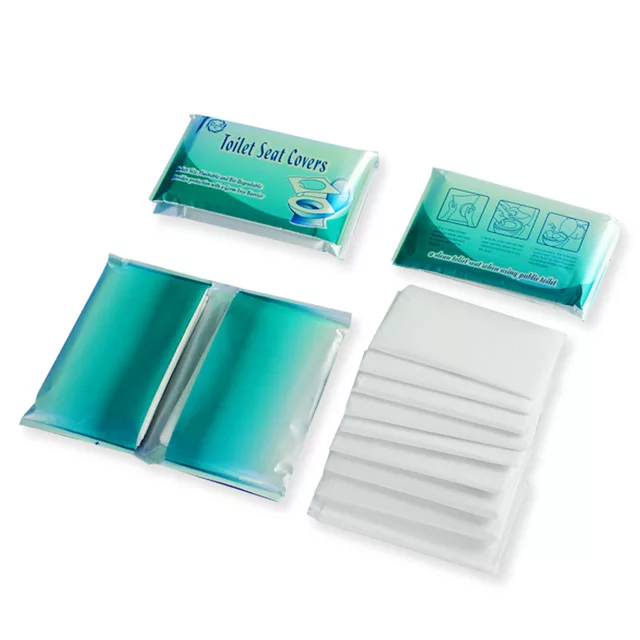 10 X 10 Piece Disposable Toilet Seat Cover Travel Pack - Image 3