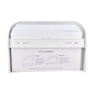 White Plastic Disposable Toilet Seat Cover Dispenser Without Lock