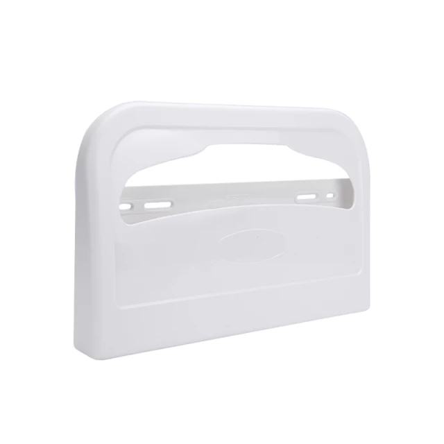 White Plastic Disposable Toilet Seat Cover Dispenser Without Lock - Image 2