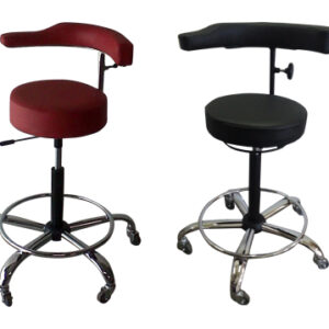 Adjustable Doctor Stool with Backrest – Ergonomic Medical Seating