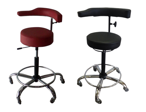 Adjustable Doctor Stool with Backrest – Ergonomic Medical Seating