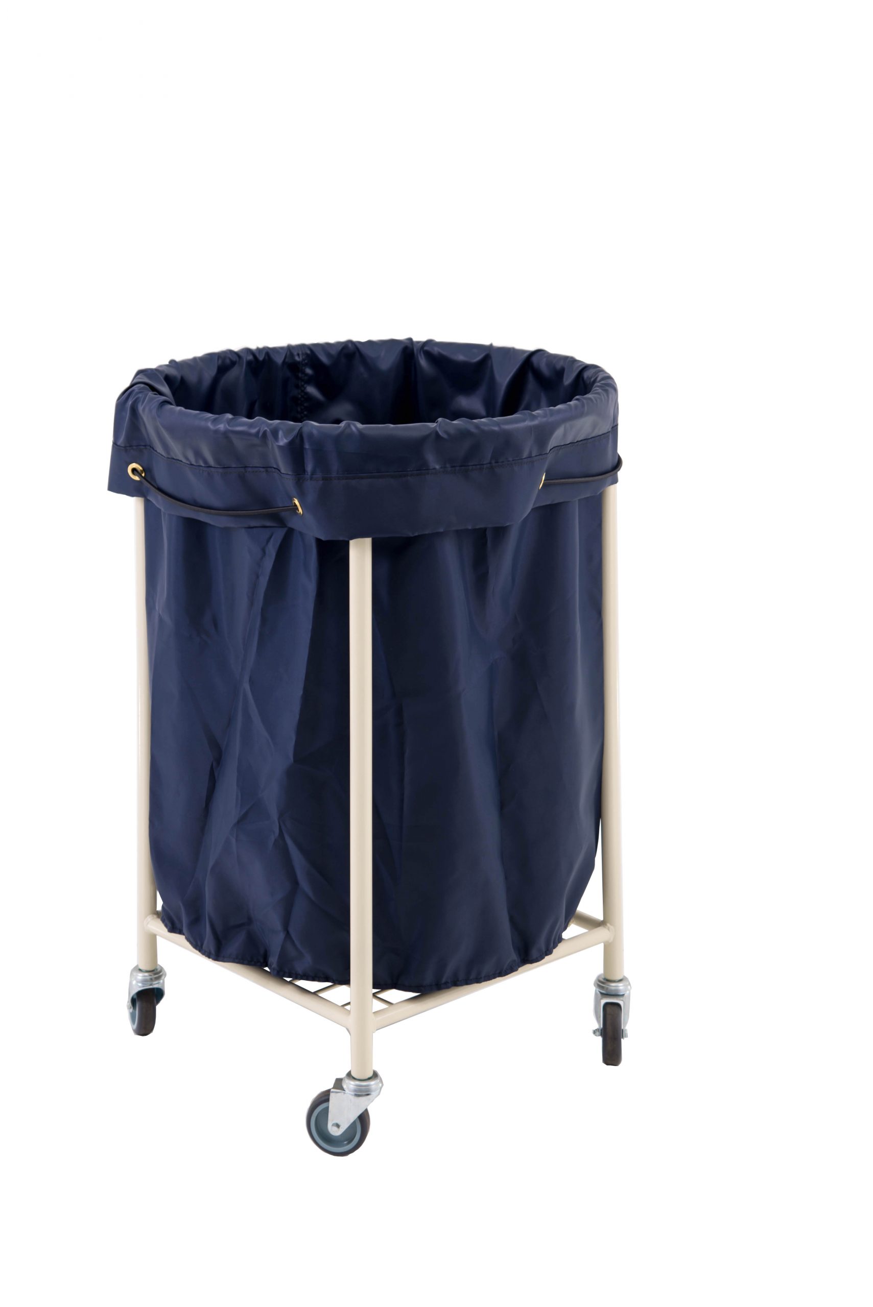 Round Soiled Linen Trolley With Bag