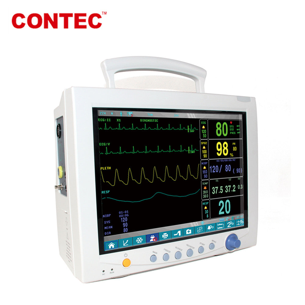 Contec Patient Monitor Cms7000 Printer/Nibp/Spo2/Temp/Ecg