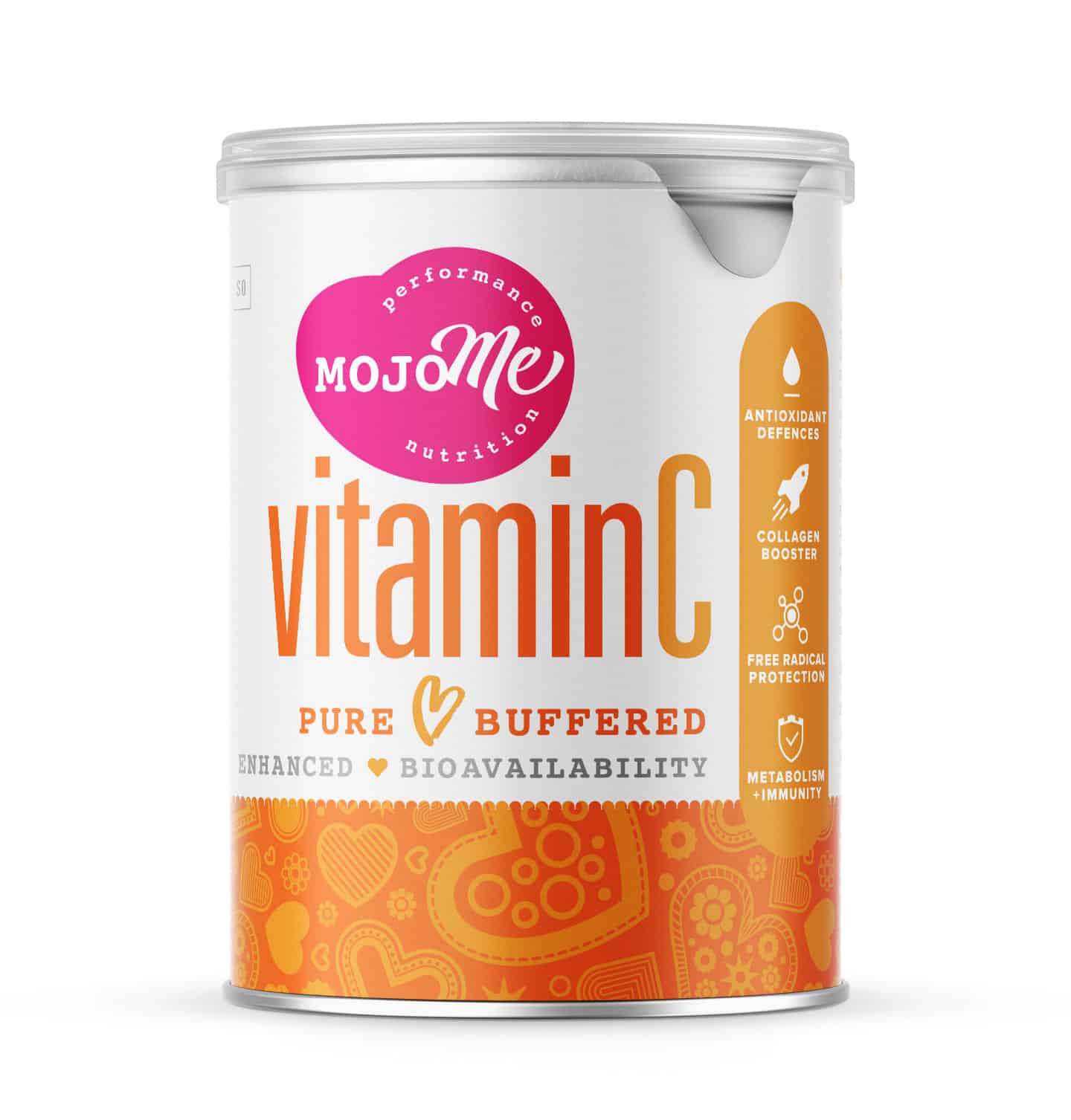 New Mojome™ 100% Pure Vitamin C Powder Buffered 250G