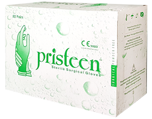 Gloves Pristeen Surgical Latex P/F 50 Pairs #6.5
