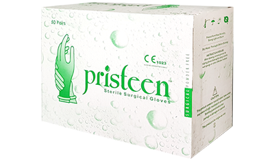 Gloves Pristeen Surgical Latex P/F 50 Pairs #6.5