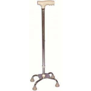 Quad Cane - Silver - Small Base