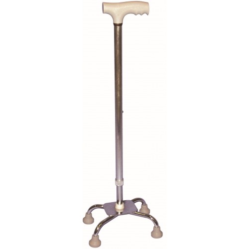 Quad Cane - Silver - Small Base