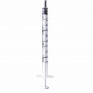 Syringe 1Ml Healthease Luer Slip 100'S