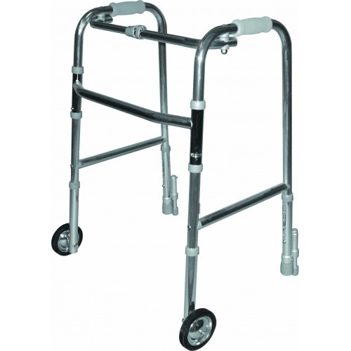 Folding Walker+Wheels+Push Down Brakes