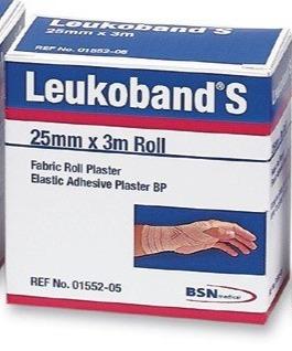 Leukoband S 25Mm X 3M Fabric Roll 572835-003 12'S