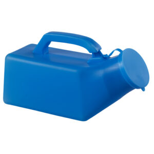Male Urinal With Lid Blue - 1000Ml
