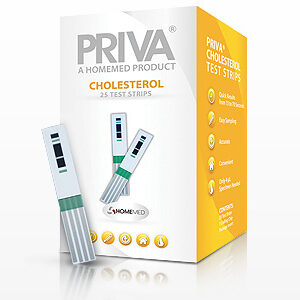 Priva Cholesterol Test Strips 25'S