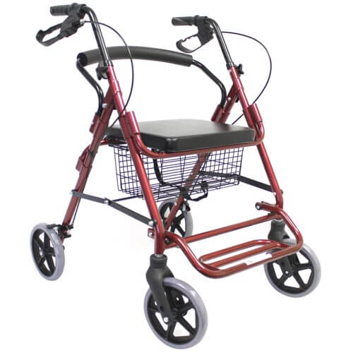 Rollator 8" Wheel With Flip Down Foot Rest