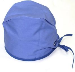 Surgeons Cap With Ties Non Woven Blue 100'S