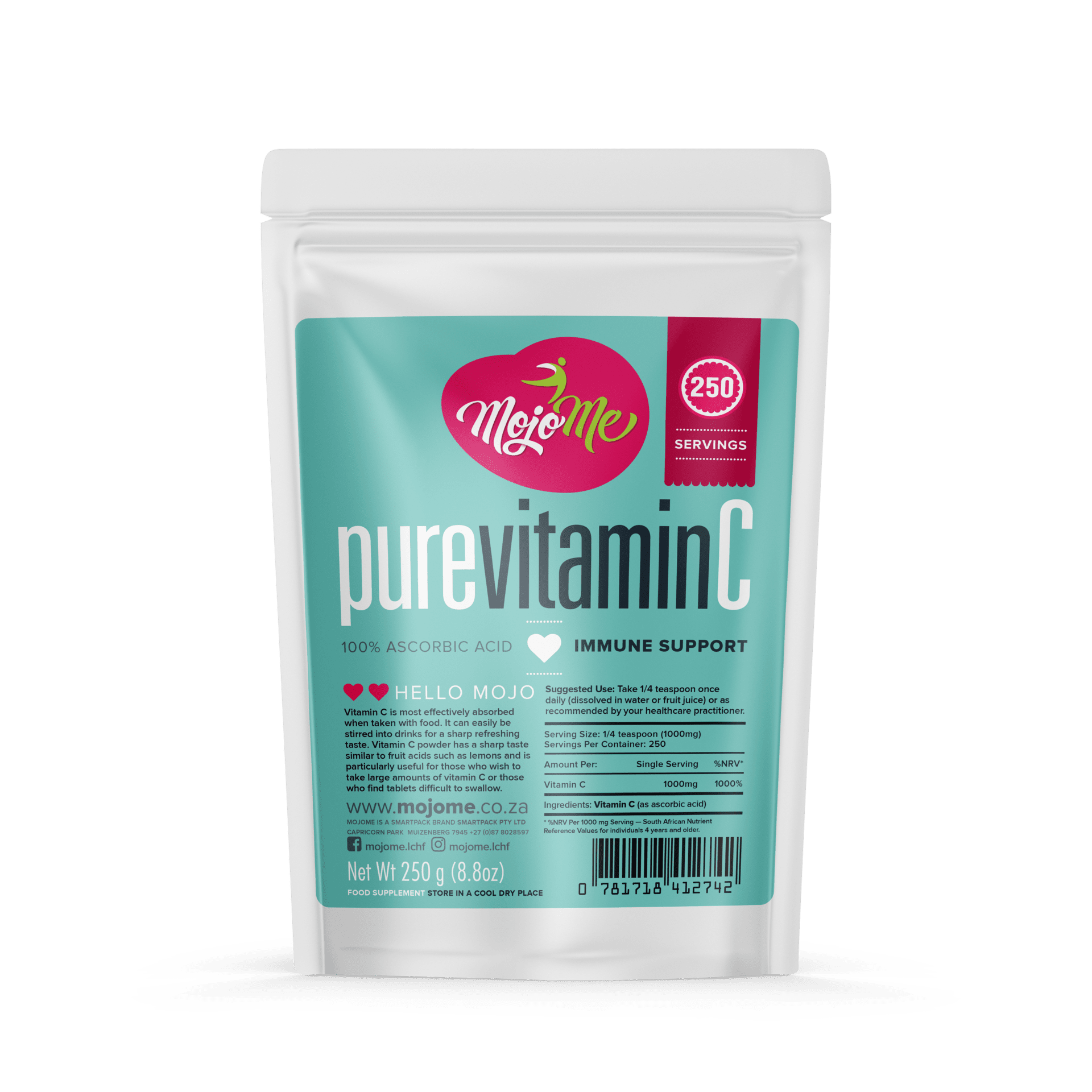 Mojome™ 100% Pure Vitamin C Powder 250G