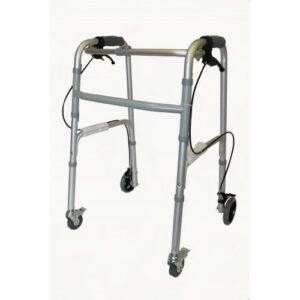 Fold.Walker+4Wheels+Hand Brakes