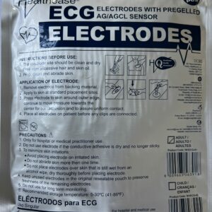 Healthease Ecg Electrodes Pre Gelled Adult 50'S