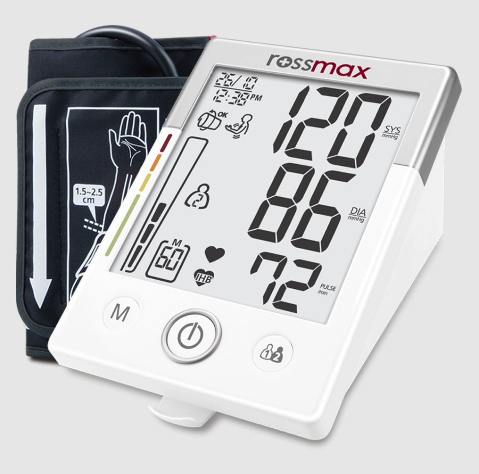 Bp Meter Rossmax Bq705 - Xl Digist , 2 Users 120 Memories , Ihr Monitoe