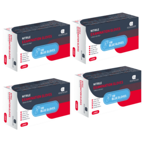 Nitrile Examination Gloves Blue L - 4 Packs