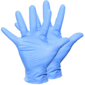 Nitrile Examination Gloves Blue L - 4 Packs