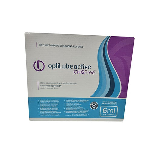 Optilube Active Chg Free Contains Anaesthetic Syringe 6Ml