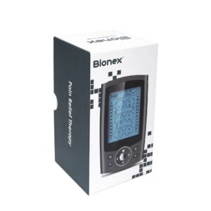 Bionex Dual Channel Tens &Amp; Ems Unit With 24 Modes For Pain Relief And Muscle Stimulation, Electronic Pulse Massager With 6 Electrodes.