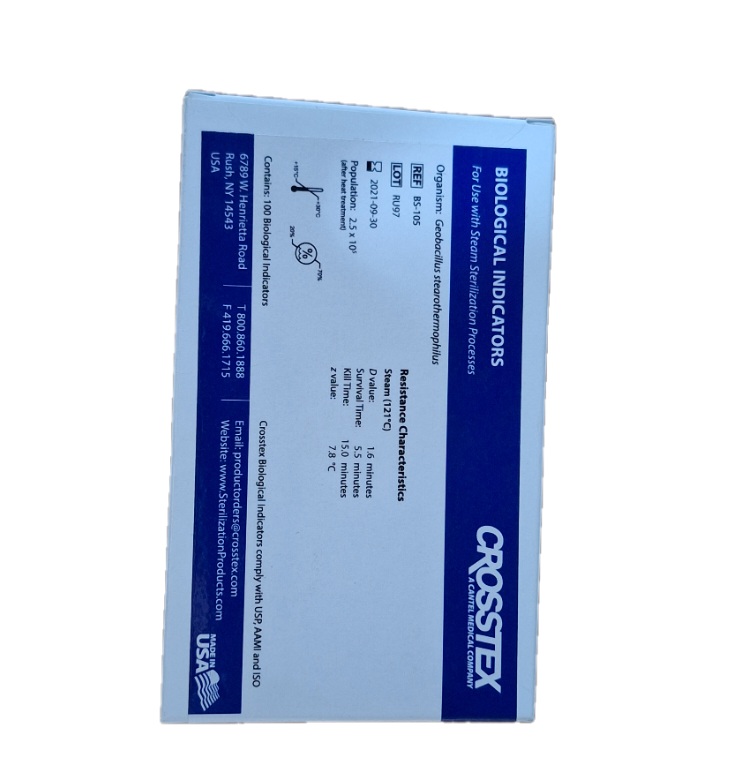 Crosstex- Traditional Spore Strips - G. Stearothermophilus (Cell Line 7953) (Bs-106) - Image 3