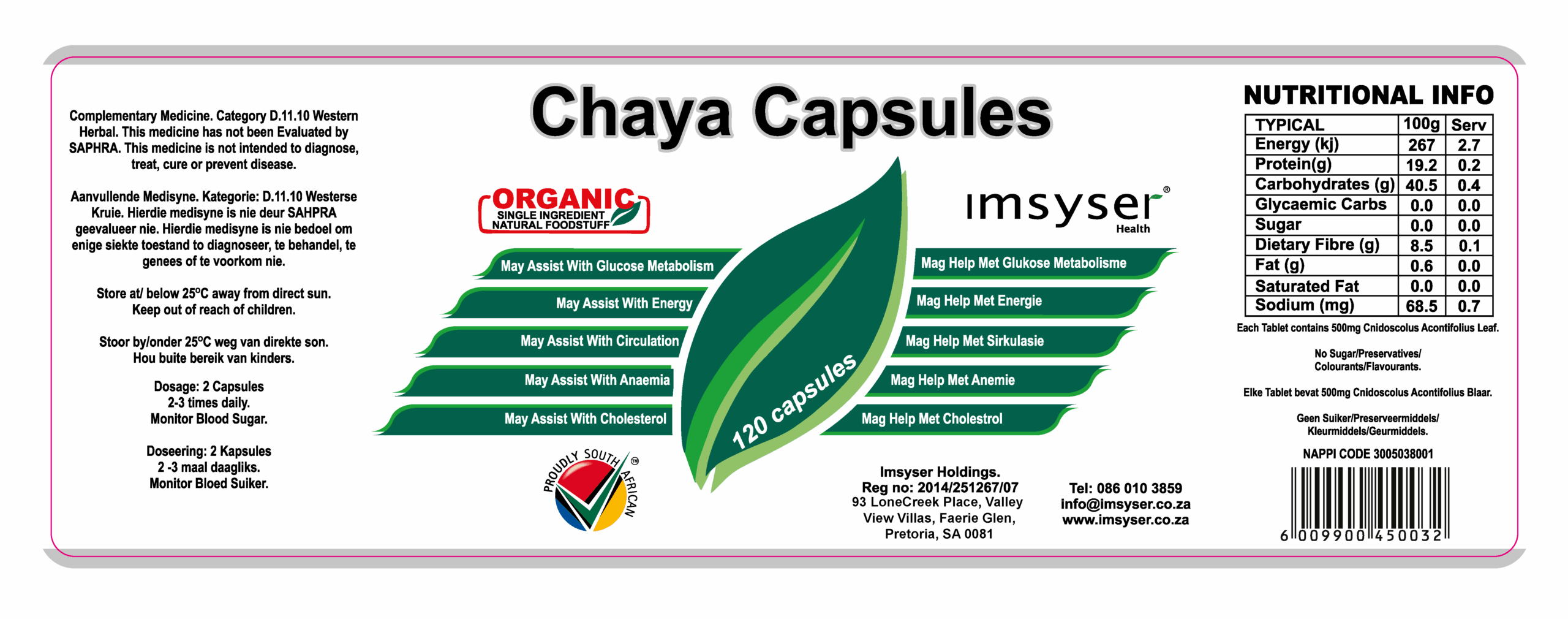 Bulk Offer Chaya Capsules 120'S - Image 2