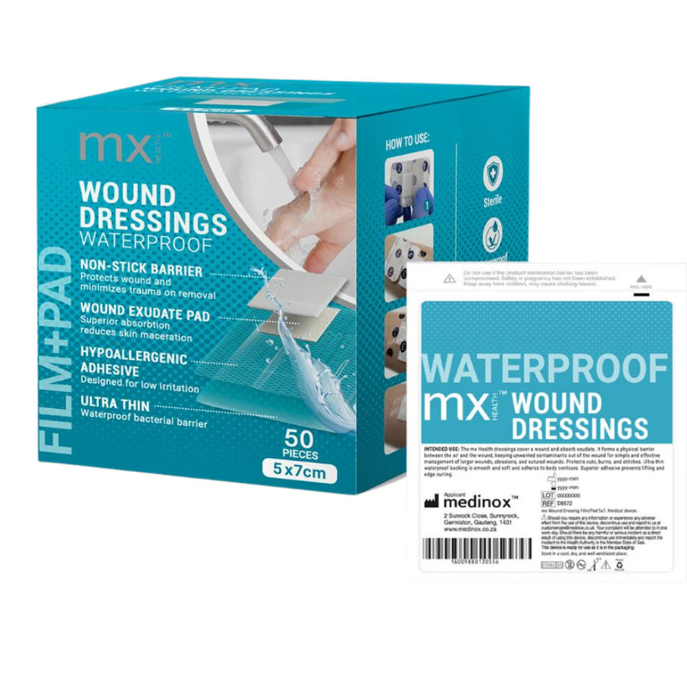 Mx Wound Dressing Film/Pad 5X7Cm (50'S)