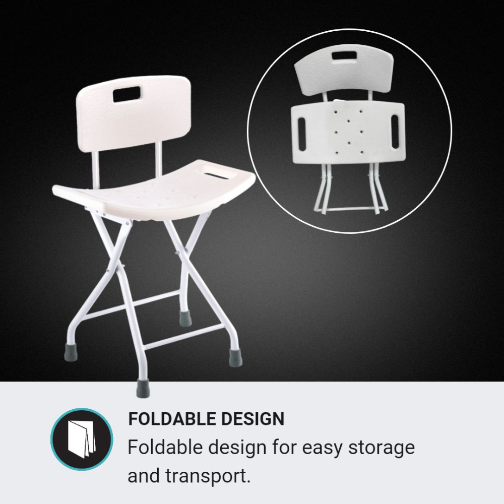 Mx Shower Chair Foldable With Backrest
