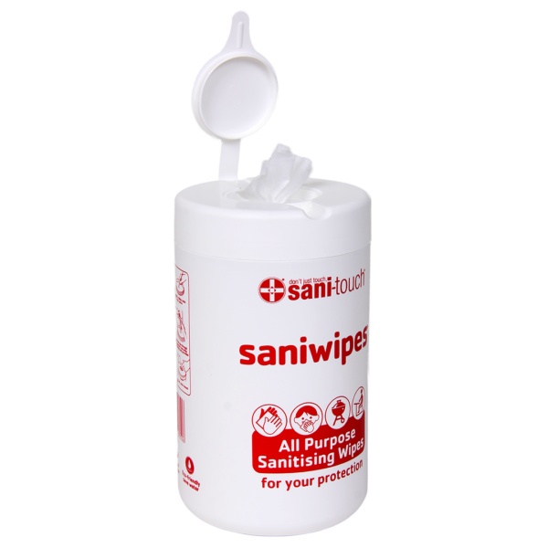 Saniwipe Canister 150 Detergent Disinfectant Cloths