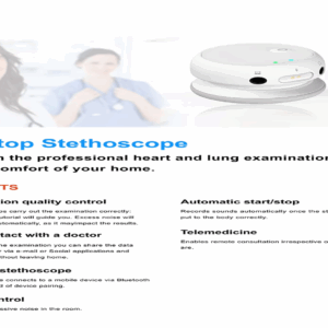 Mini Portable Telemedicine Digital Stethoscopes High Quality Smart Electronics Stethoscope Bluetooth Wireless Stethoscope