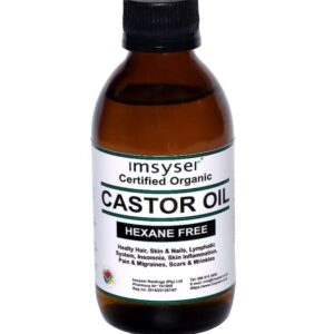 Imsyser Cold-Pressed Organic Castor Oil - Hexane Free - 200 ml