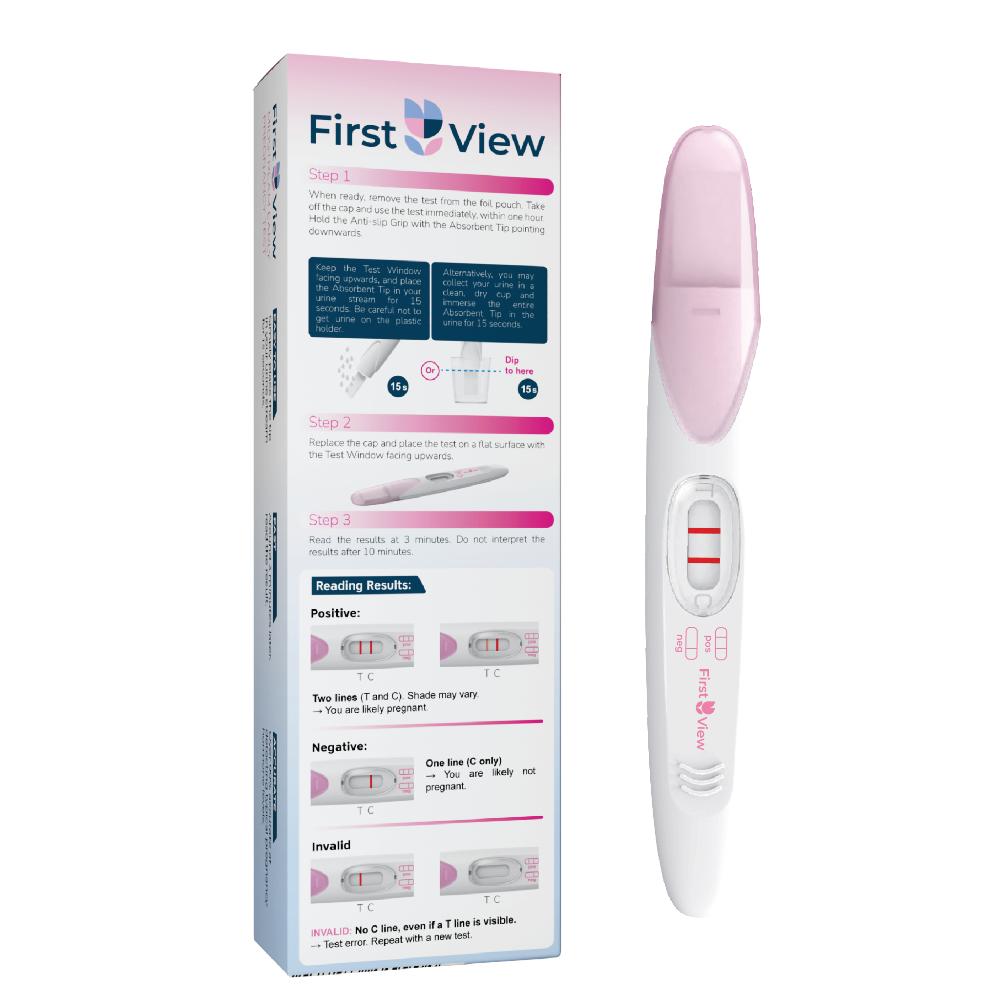 FirstView Early Pregnancy Test | Midstream Detection - Image 2