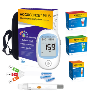 Accugence Multi-Function Blood Meter | 4-in-1 Starter Kit
