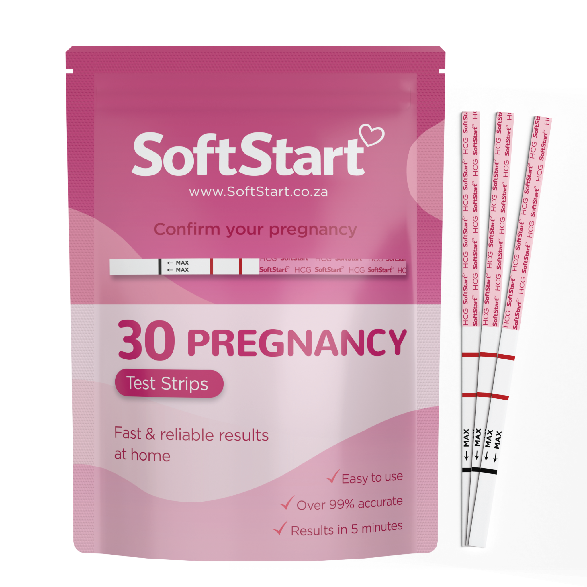 SoftStart - 30 Pregnancy Test Strips