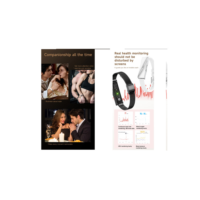 Unisex Smart Bracelet (Silver) - Image 5
